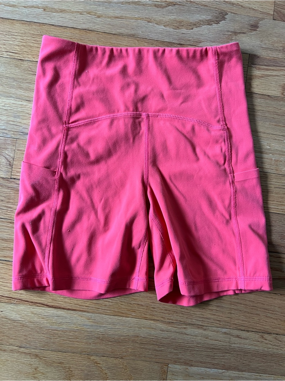 Zella Coral Pink High-Rise Bike Shorts